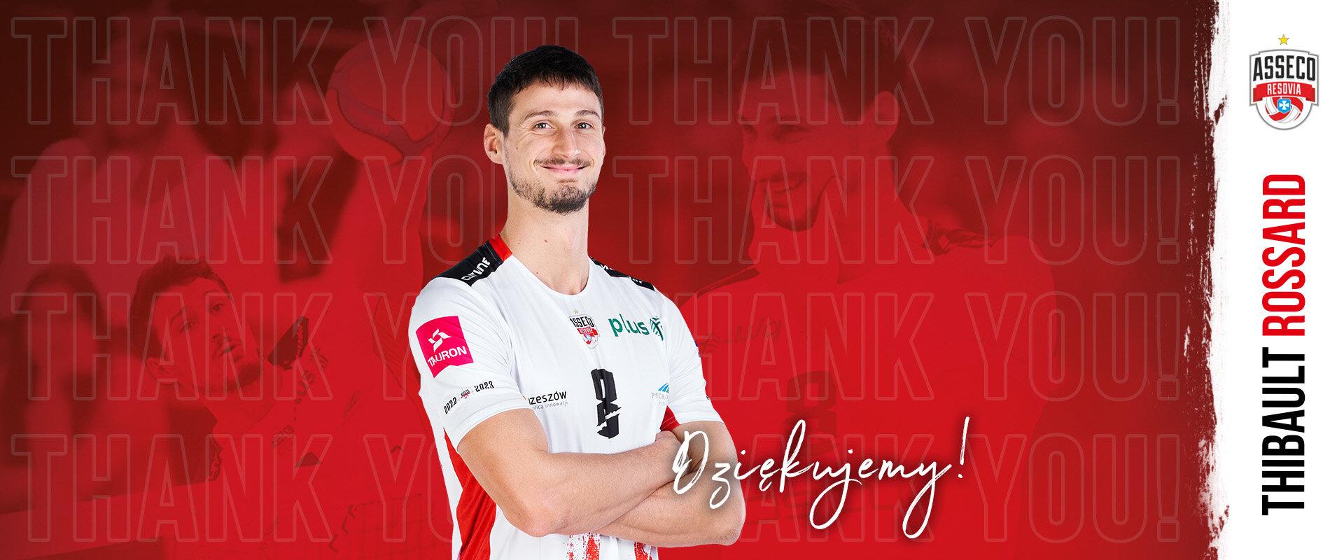 Thibault Rossard odchodzi z Asseco Resovii Rzeszów Asseco Resovia