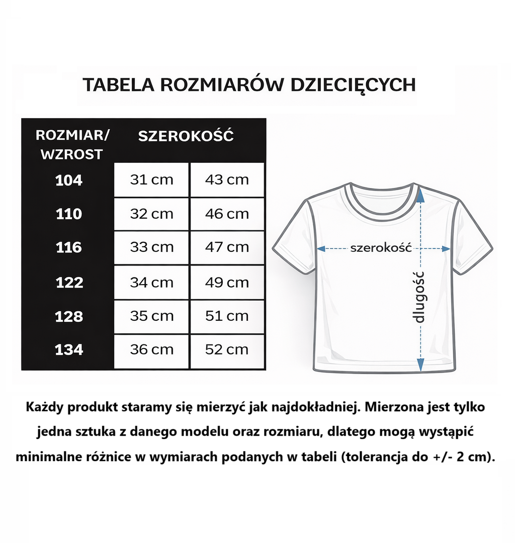 rozmiary dla dzieci 2