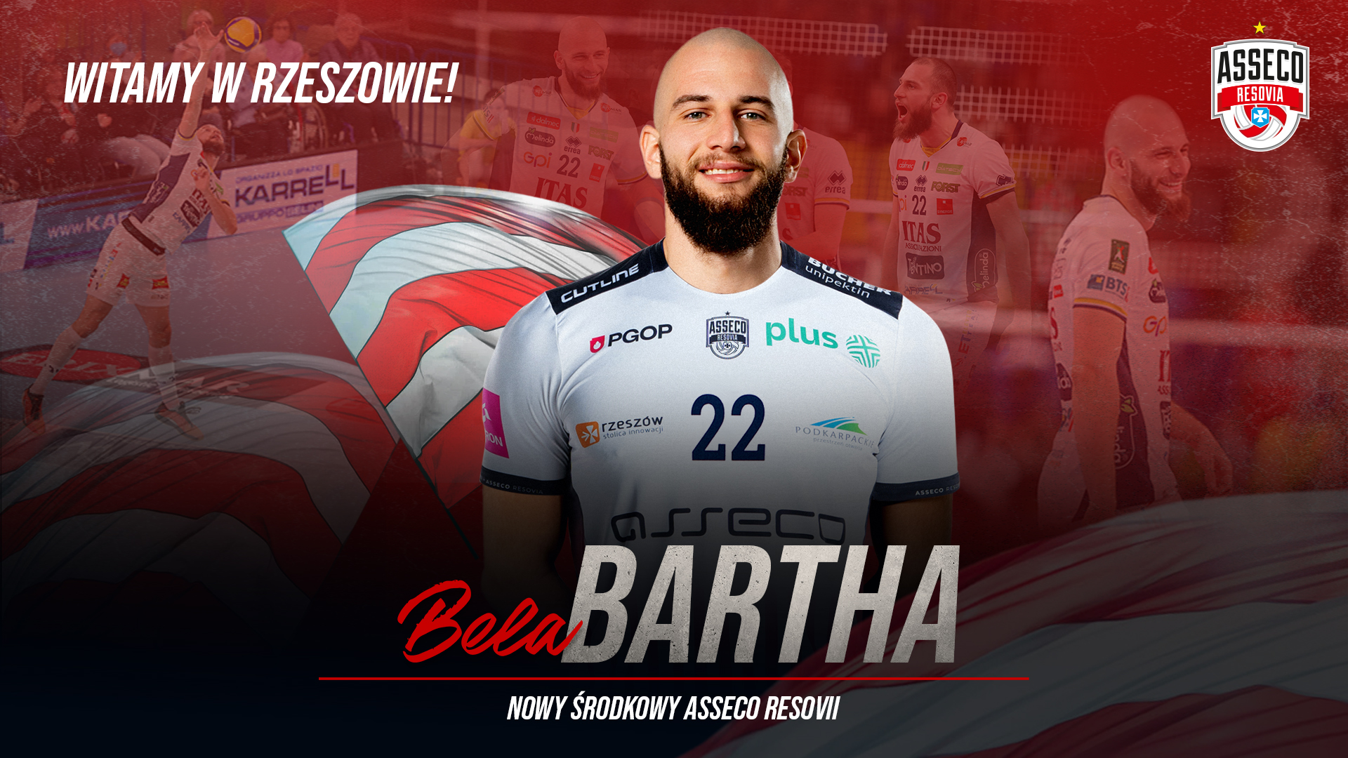 Bela Bartha New Middle Blocker of Asseco Resovia!